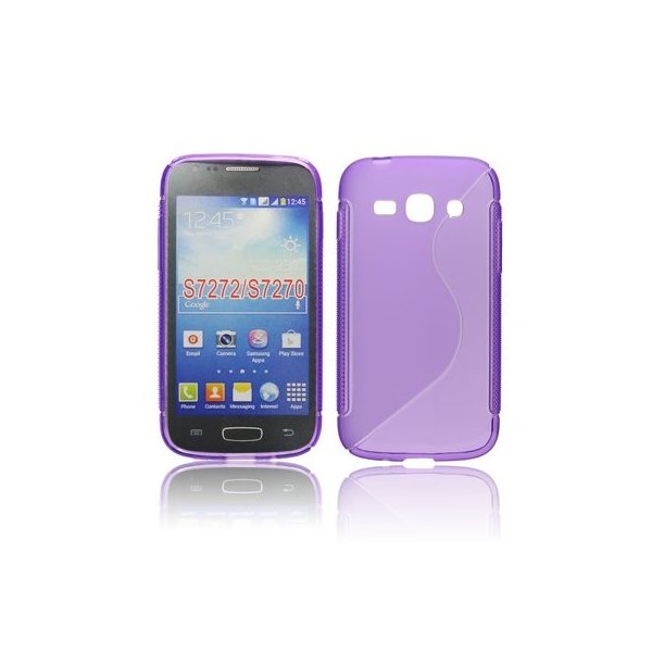 CUSTODIA GEL TPU SILICONE DOUBLE per SAMSUNG S7270 GALAXY ACE 3, S7272, S7275 COLORE VIOLA