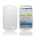 CUSTODIA GEL TPU SILICONE DOUBLE per SAMSUNG I8730 GALAXY EXPRESS COLORE BIANCO