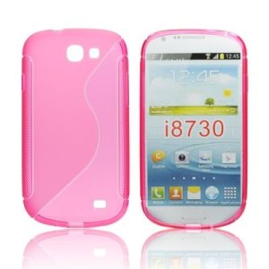 CUSTODIA GEL TPU SILICONE DOUBLE per SAMSUNG I8730 GALAXY EXPRESS COLORE ROSA