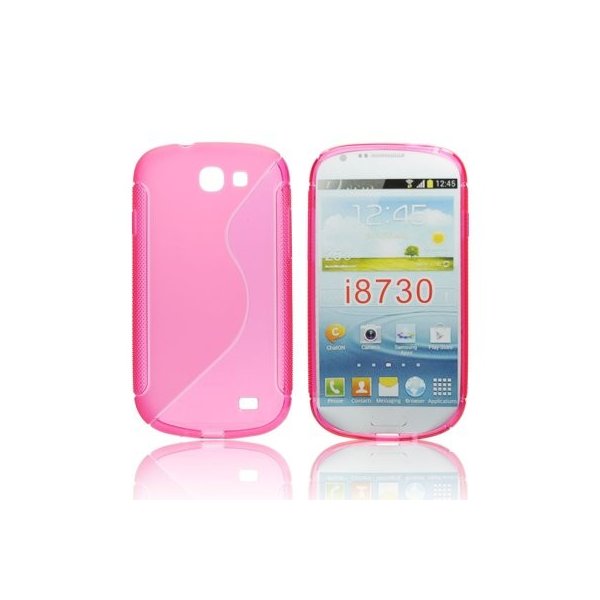 CUSTODIA GEL TPU SILICONE DOUBLE per SAMSUNG I8730 GALAXY EXPRESS COLORE ROSA