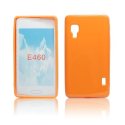 CUSTODIA GEL TPU SILICONE LUCIDA per LG OPTIMUS L5 II, E460 COLORE ARANCIONE