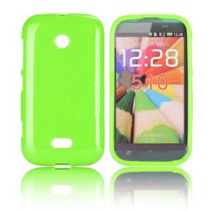 CUSTODIA GEL TPU SILICONE LUCIDA NOKIA LUMIA 510 COLORE VERDE