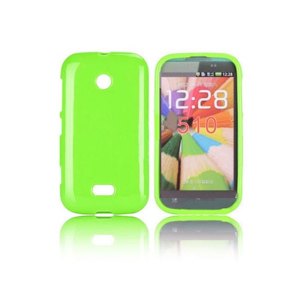 CUSTODIA GEL TPU SILICONE LUCIDA NOKIA LUMIA 510 COLORE VERDE