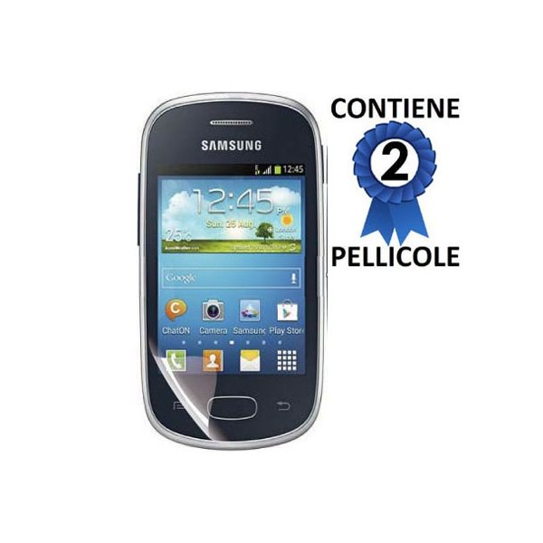 PELLICOLA PROTEGGI DISPLAY SAMSUNG S5280 GALAXY STAR, S5282 CONFEZIONE 2 PEZZI