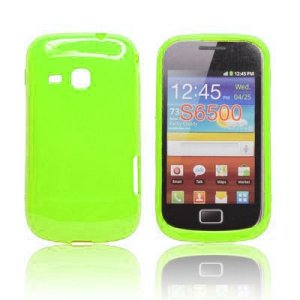 CUSTODIA GEL TPU SILICONE LUCIDA per SAMSUNG S6500 GALAXY MINI 2 COLORE VERDE