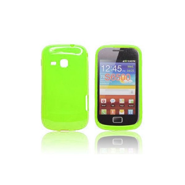 CUSTODIA GEL TPU SILICONE LUCIDA per SAMSUNG S6500 GALAXY MINI 2 COLORE VERDE