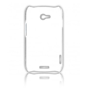 CUSTODIA BACK RIGIDA SLIM DA 0,35mm per HTC ONE X, ONE XL, ONE X+ COLORE BIANCO TRASPARENTE