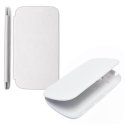 CUSTODIA ORIZZONTALE FLIP COVER per APPLE IPHONE 4, 4S COLORE BIANCO