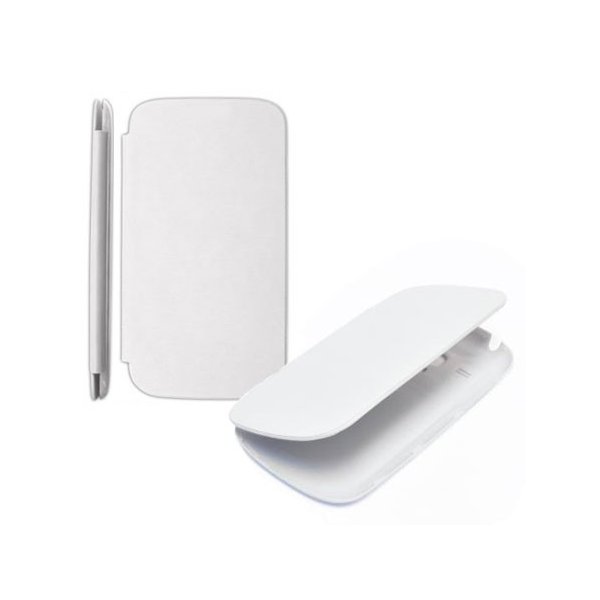 CUSTODIA ORIZZONTALE FLIP COVER per APPLE IPHONE 4, 4S COLORE BIANCO