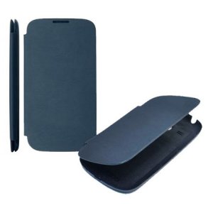 CUSTODIA ORIZZONTALE FLIP COVER per APPLE IPHONE 4, 4S COLORE BLU