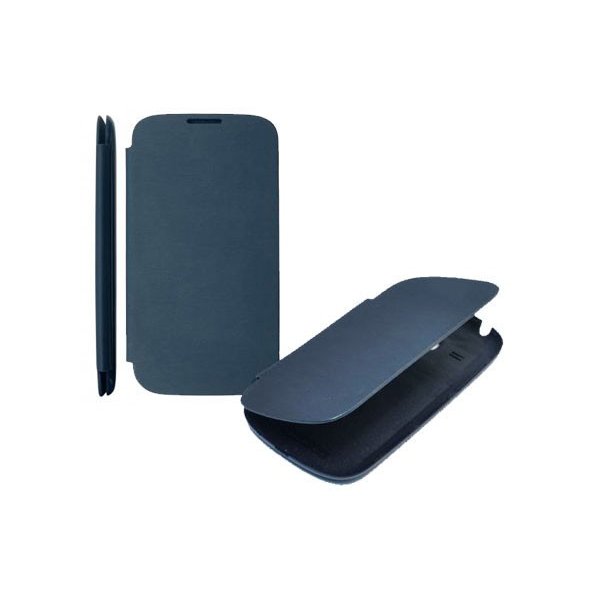 CUSTODIA ORIZZONTALE FLIP COVER per APPLE IPHONE 4, 4S COLORE BLU