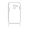 CUSTODIA BACK RIGIDA SLIM DA 0,35mm per SAMSUNG I8160 GALAXY ACE 2 COLORE BIANCO TRASPARENTE