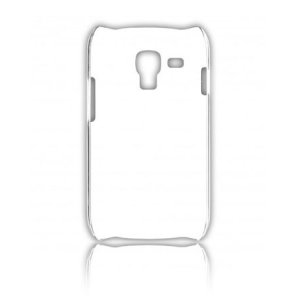 CUSTODIA BACK RIGIDA SLIM DA 0,35mm per SAMSUNG I8160 GALAXY ACE 2 COLORE BIANCO TRASPARENTE