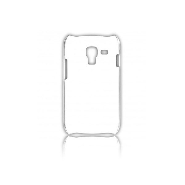 CUSTODIA BACK RIGIDA SLIM DA 0,35mm per SAMSUNG I8160 GALAXY ACE 2 COLORE BIANCO TRASPARENTE