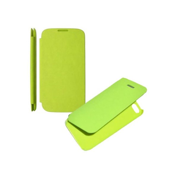 CUSTODIA ORIZZONTALE FLIP COVER per APPLE IPHONE 5, 5S COLORE VERDE