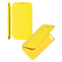 CUSTODIA ORIZZONTALE FLIP COVER per APPLE IPHONE 5, 5S COLORE GIALLO