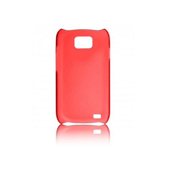 CUSTODIA BACK RIGIDA SLIM DA 0,35mm per SAMSUNG I9100 GALAXY S2, I9105 GALAXY S2 PLUS COLORE ROSSO