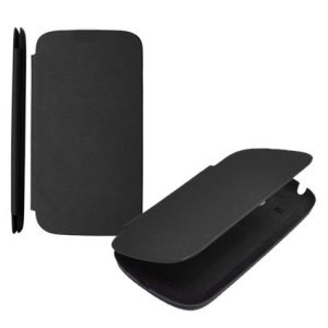 CUSTODIA ORIZZONTALE FLIP COVER per LG E610 OPTIMUS L5, E612 COLORE NERO