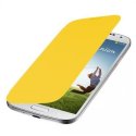 CUSTODIA ORIZZONTALE FLIP COVER per SAMSUNG I9500 GALAXY S4, I9505, I9502 COLORE GIALLO