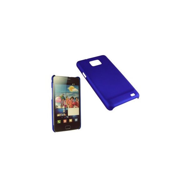 CUSTODIA BACK RIGIDA per SAMSUNG I9100 GALAXY S2, I9105 GALAXY S2 PLUS COLORE BLU