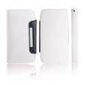 CUSTODIA ORIZZONTALE FLIP WALLET per NOKIA LUMIA 820 CON PORTA CARTE COLORE BIANCO E NERO