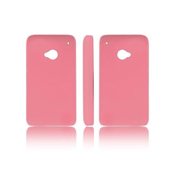 CUSTODIA BACK RIGIDA per HTC ONE, M7 COLORE ROSA