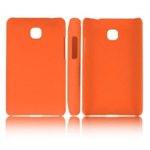 CUSTODIA BACK RIGIDA per LG OPTIMUS L3 II, E430 COLORE ARANCIONE