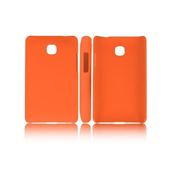 CUSTODIA BACK RIGIDA per LG OPTIMUS L3 II, E430 COLORE ARANCIONE