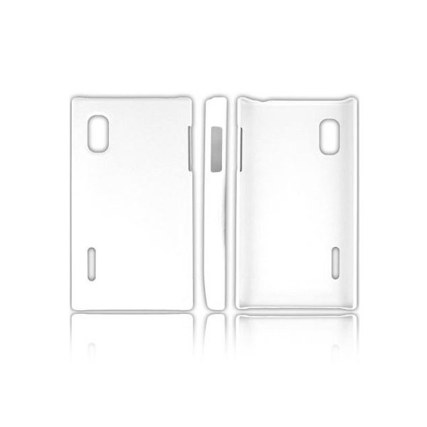 CUSTODIA BACK RIGIDA per LG E610 OPTIMUS L5, E612 COLORE BIANCO