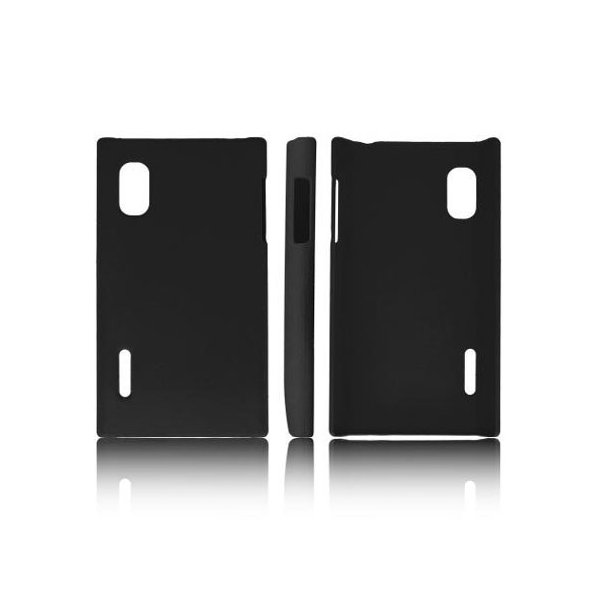 CUSTODIA BACK RIGIDA per LG E610 OPTIMUS L5, E612 COLORE NERO