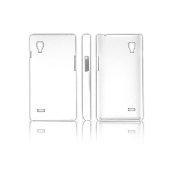 CUSTODIA BACK RIGIDA per LG OPTIMUS L9, P760 COLORE BIANCO