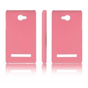 CUSTODIA BACK RIGIDA per HTC 8S WINDOWS PHONE, A620E COLORE ROSA