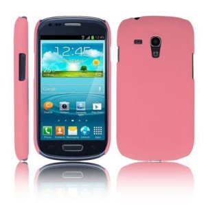 CUSTODIA BACK RIGIDA per SAMSUNG I8190 GALAXY S3 MINI, I8200 GALAXY S3 MINI VE COLORE ROSA