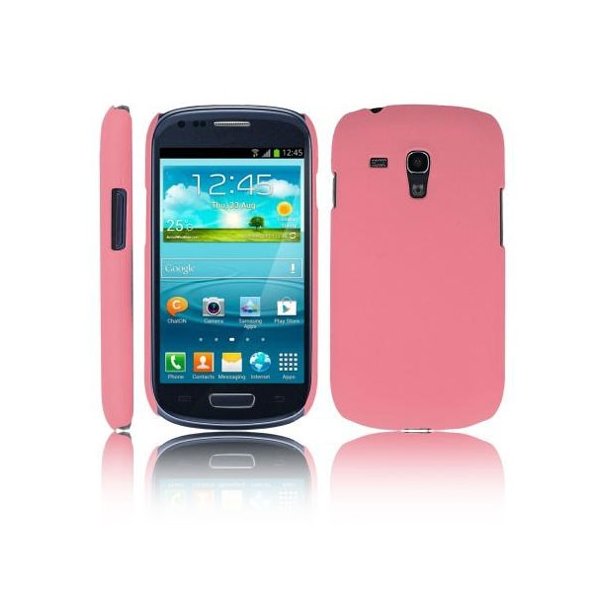 CUSTODIA BACK RIGIDA per SAMSUNG I8190 GALAXY S3 MINI, I8200 GALAXY S3 MINI VE COLORE ROSA