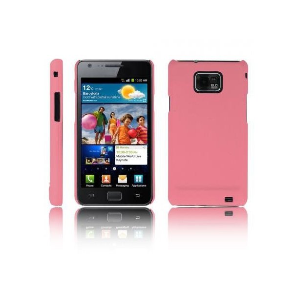 CUSTODIA BACK RIGIDA per SAMSUNG I9100 GALAXY S2, I9105 GALAXY S2 PLUS COLORE ROSA