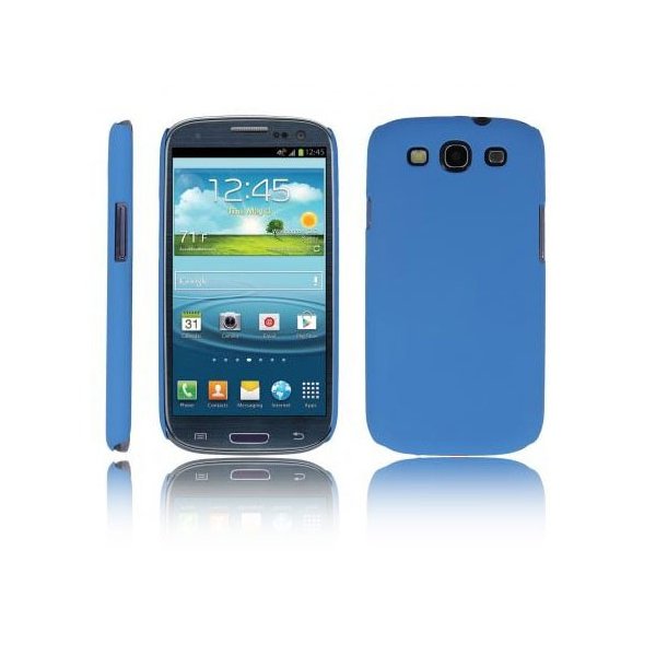 CUSTODIA BACK RIGIDA per SAMSUNG I9300 GALAXY S3, I9300i GALAXY S3 NEO COLORE AZZURRO