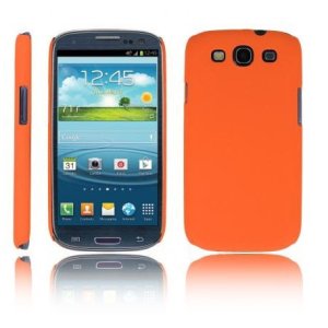 CUSTODIA BACK RIGIDA per SAMSUNG I9300 GALAXY S3, I9300i GALAXY S3 NEO COLORE ARANCIONE