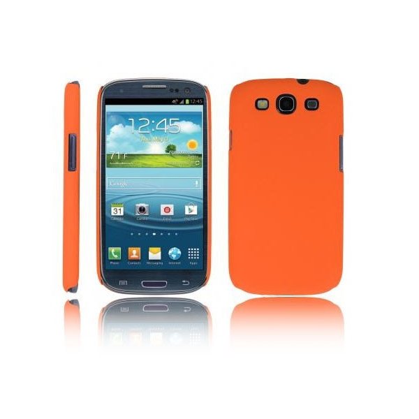 CUSTODIA BACK RIGIDA per SAMSUNG I9300 GALAXY S3, I9300i GALAXY S3 NEO COLORE ARANCIONE