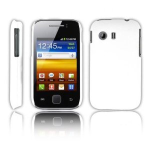 CUSTODIA BACK RIGIDA per SAMSUNG S5360 GALAXY Y, S5369 GALAXY Y COLORE BIANCO