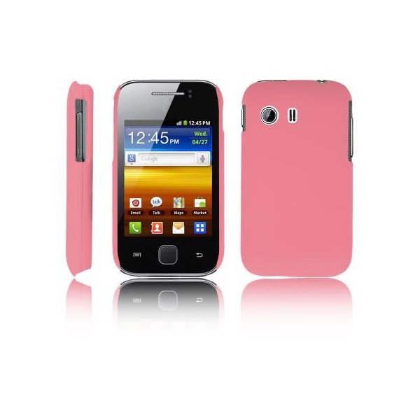 CUSTODIA BACK RIGIDA per SAMSUNG S5360 GALAXY Y, S5369 GALAXY Y COLORE ROSA