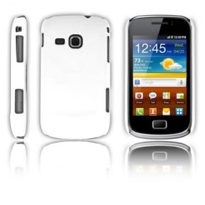 CUSTODIA BACK RIGIDA per SAMSUNG S6500 GALAXY MINI 2 COLORE BIANCO