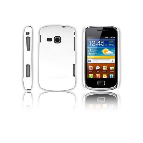 CUSTODIA BACK RIGIDA per SAMSUNG S6500 GALAXY MINI 2 COLORE BIANCO