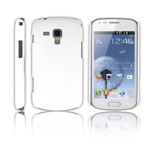 CUSTODIA BACK RIGIDA per SAMSUNG S7562 GALAXY S DUOS, S7560 GALAXY TREND, S7580 COLORE BIANCO