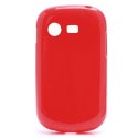 CUSTODIA GEL TPU SILICONE LUCIDA per SAMSUNG S5280 GALAXY STAR, S5282 COLORE ROSSO