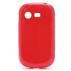 CUSTODIA GEL TPU SILICONE LUCIDA per SAMSUNG S5280 GALAXY STAR, S5282 COLORE ROSSO