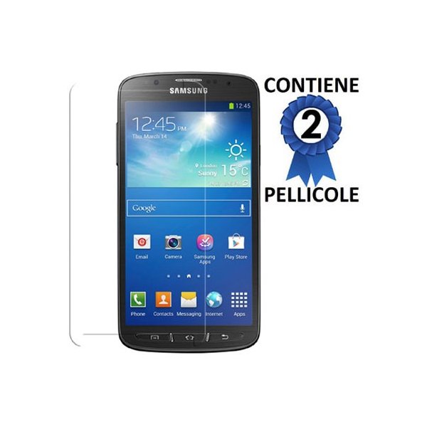 PELLICOLA PROTEGGI DISPLAY SAMSUNG I9295 GALAXY S4 ACTIVE CONFEZIONE 2 PEZZI