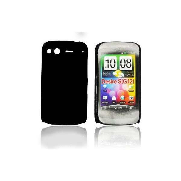 CUSTODIA BACK RIGIDA per HTC DESIRE S, G12 COLORE NERO