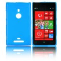 CUSTODIA GEL TPU SILICONE LUCIDA per NOKIA LUMIA 925 COLORE BLU