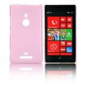 CUSTODIA GEL TPU SILICONE LUCIDA per NOKIA LUMIA 925 COLORE ROSA