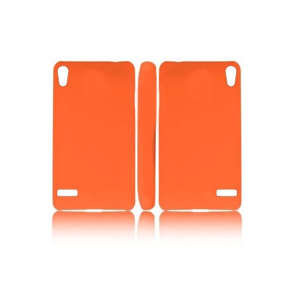 CUSTODIA BACK RIGIDA per HUAWEI ASCEND P6 COLORE ARANCIONE